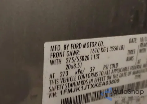 2019 Ford Expedition Max Xlt z USA, uszkodzony, nr VIN 1FMJK1JTXKEA03809